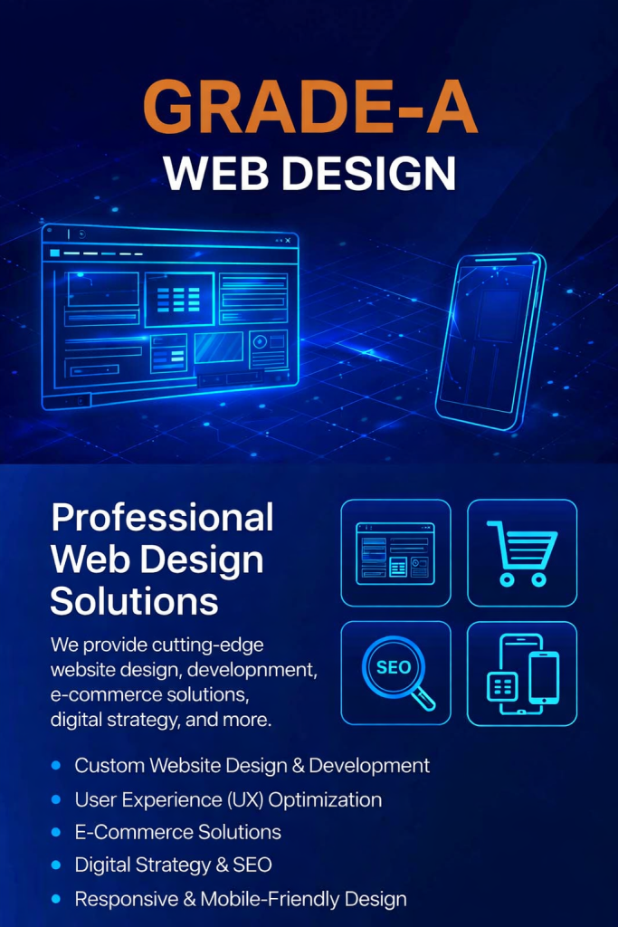 Grade-A Computer Web Design Portal Image
